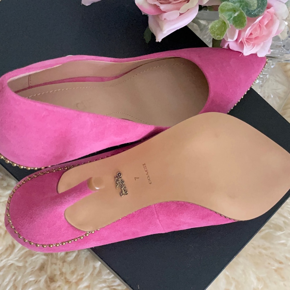 Coach high heels pink color